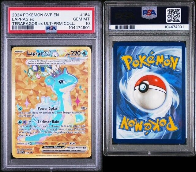Lapras ex 158/142 Sv07: Stellar Crown Holo PSA 10