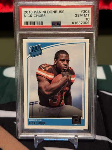 2018 Panini Donruss - Rated Rookie #308 Nick Chubb (RC)