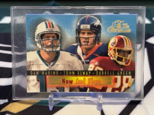 1997 Flair Showcase Now And Then #1 Dan Marino John Elway Darrell Gree