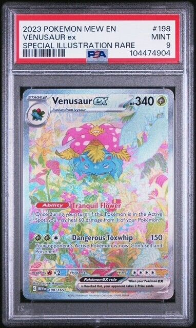 2023 Pokemon Mew EN 151 Venusaur ex Special Illustration Rare PSA 9