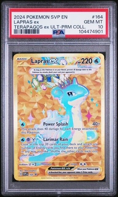 Lapras ex 158/142 Sv07: Stellar Crown Holo PSA 10