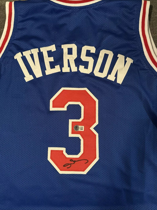 Philadelphia 76ers Allen Iverson Autographed Jersey