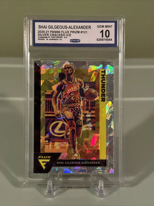 2020-21 Panini Flux - Cracked Ice Prizm #121 Shai Gilgeous-Alexander