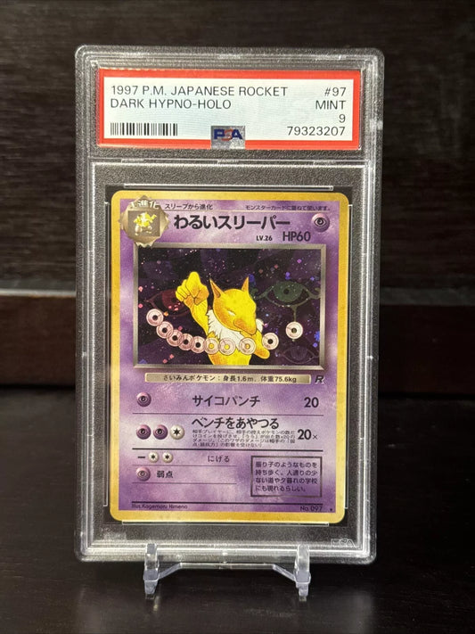 1997 Pokemon Japanese Rocket #97 Dark Hypno Holo PSA 9 MINT