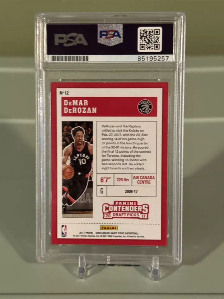 2017 Panini Contenders Season Ticket Demar Derozan On Card Auto Pop 1