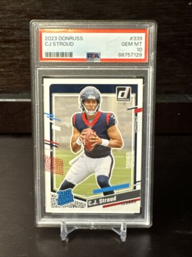 2023 Donruss C.J. Stroud #339 RC Rated Rookie Houston Texans ( PSA ) 10 Gem Mint