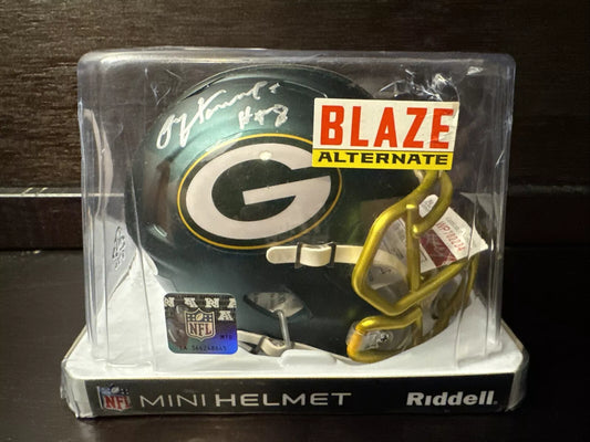 PAUL HORNUNG AUTOGRAPHED SIGNED GREEN BAY PACKERS SPEED BLAZE MINI HELMET JSA