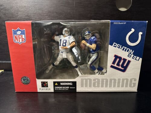 2004 Manning Brothers, Colts Peyton & NY Giants Eli. McFarlane NFL Deluxe 2 Pack