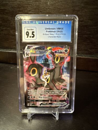 2022 Pokemon Brilliant Stars #TG23/TG30 Umbreon Vmax CGC 9.5 GEM MINT